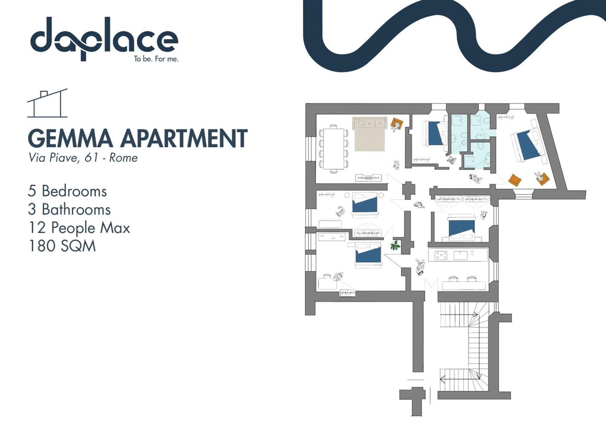 Daplace - Gemma Apartment Roma Eksteriør bilde